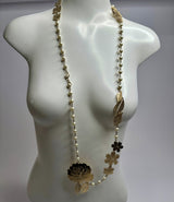 Chanel Pearl & Floral Necklace