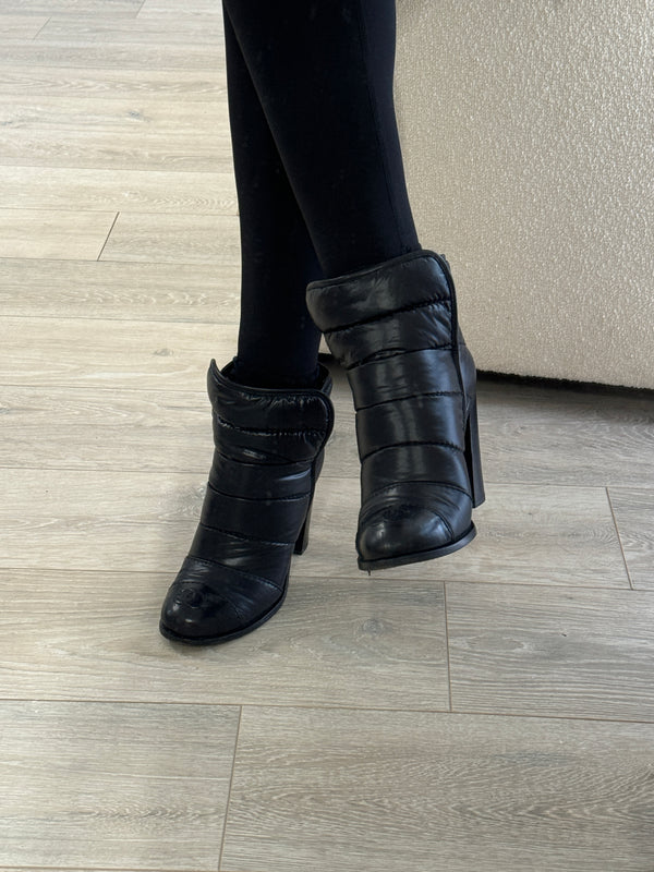 Chanel Padded CC Ankle Boots (Size 38 /UK 5)