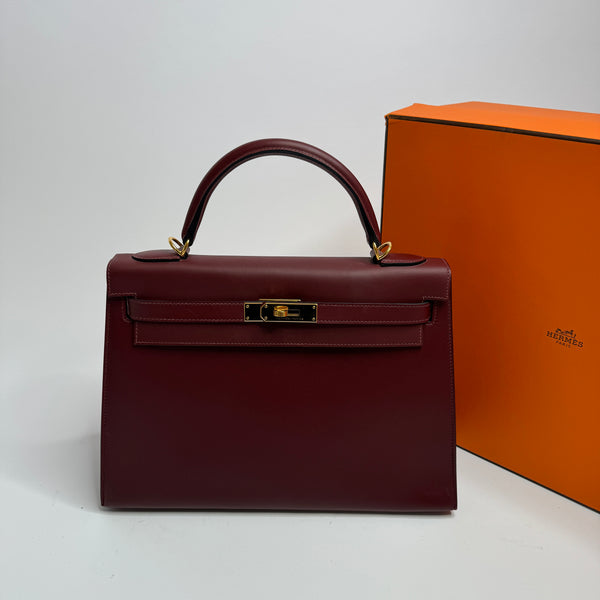 Hermès Kelly 32 In Rouge H Sombrero Leather