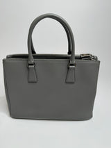 Prada Grey Saffiano Leather Galleria Tote