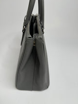 Prada Grey Saffiano Leather Galleria Tote