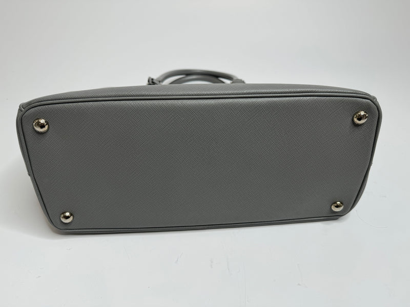 Prada Grey Saffiano Leather Galleria Tote