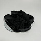 Fendi Reflections Ff-Logo Faux-Raffia Slides (Size 37.5/UK 4.5)