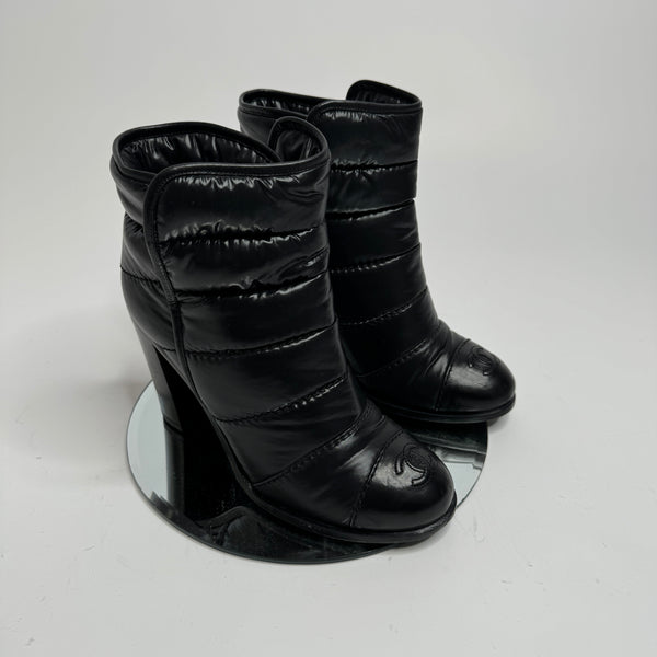 Chanel Padded CC Ankle Boots (Size 38 /UK 5)