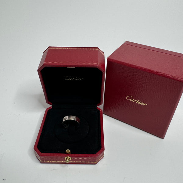 Cartier Love Ring In 18ct White Gold (Size 55)