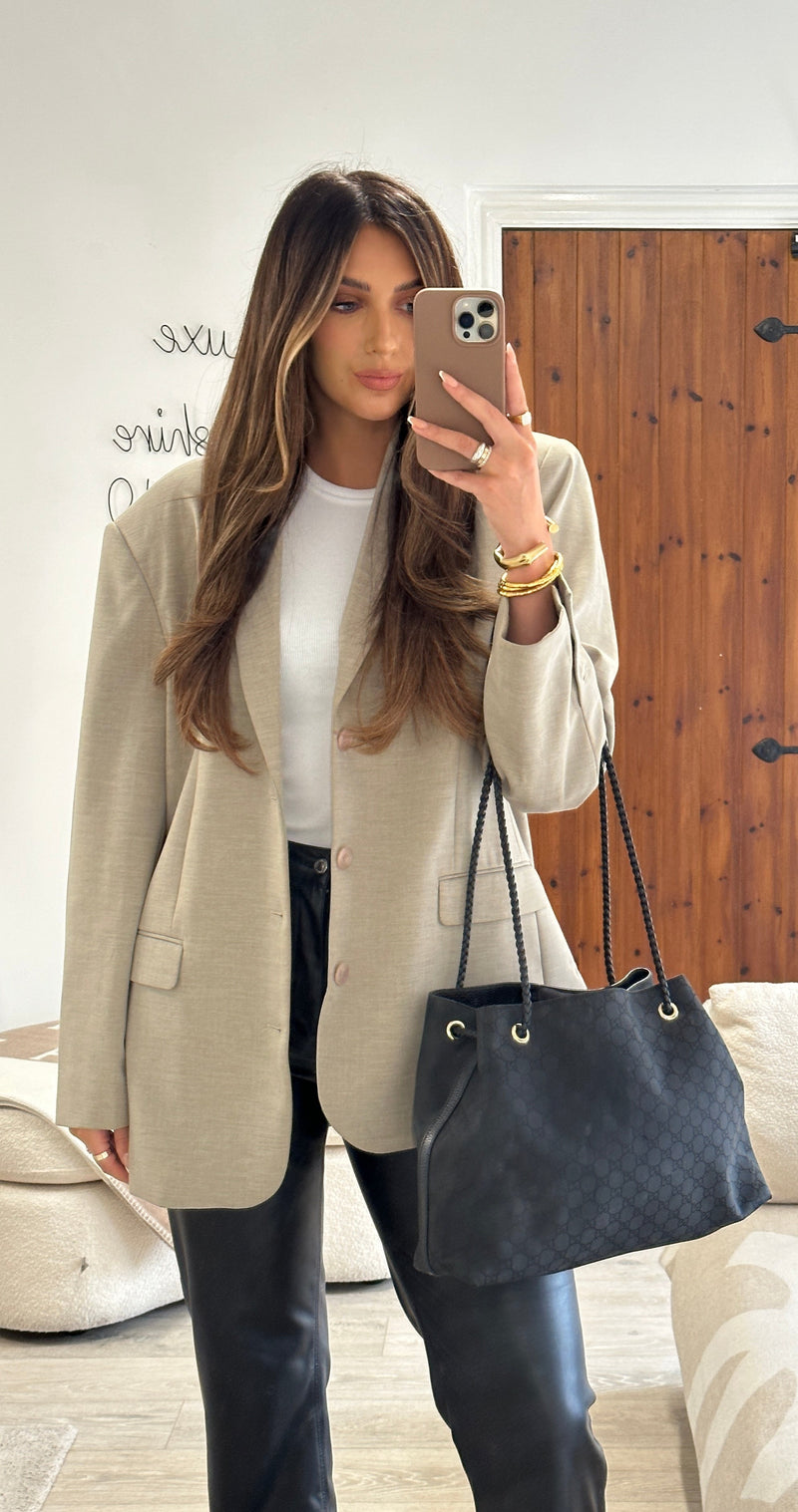 Gucci Black Canvas Shoulder Bag