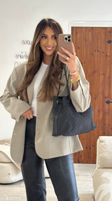 Gucci Black Canvas Shoulder Bag