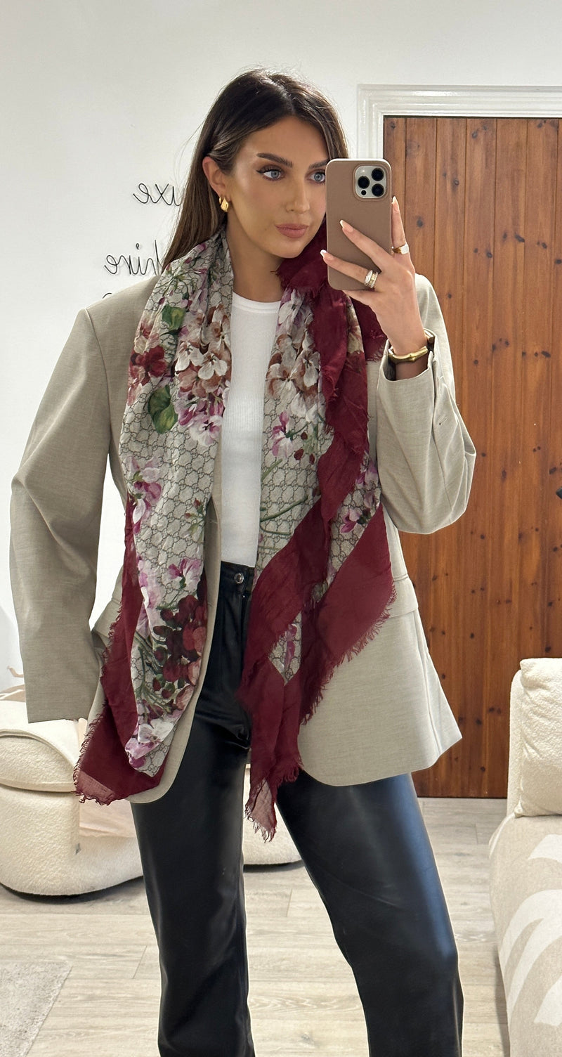 Gucci Bloom Monogram GG Shawl Scarf