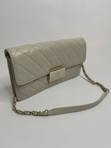 Chanel Ecru Clutch With Chain Bag