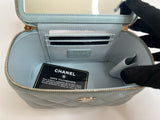 Chanel Blue Vanity Case