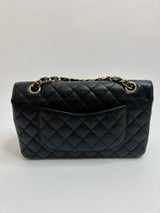 Chanel Black Caviar Leather Medium Classic Double Flap