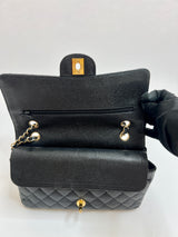 Chanel Black Caviar Leather Medium Classic Double Flap