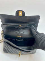 Chanel Black Caviar Leather Medium Classic Double Flap