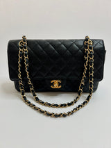 Chanel Black Caviar Leather Medium Classic Double Flap