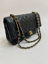 Chanel Black Caviar Leather Medium Classic Double Flap