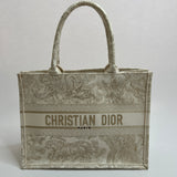Christian Dior Toile de Jouy Canvas Book Tote
