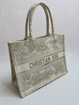 Christian Dior Toile de Jouy Canvas Book Tote