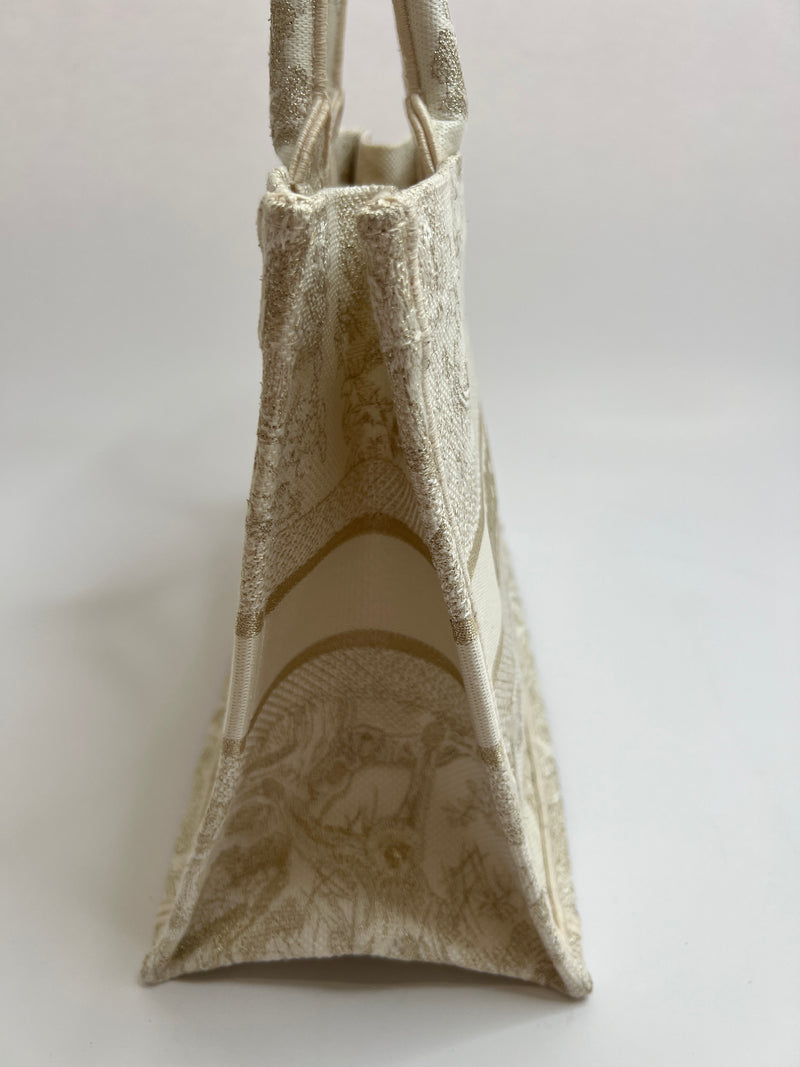 Christian Dior Toile de Jouy Canvas Book Tote
