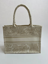 Christian Dior Toile de Jouy Canvas Book Tote