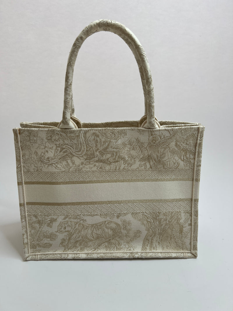 Christian Dior Toile de Jouy Canvas Book Tote