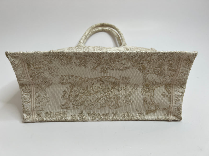 Christian Dior Toile de Jouy Canvas Book Tote