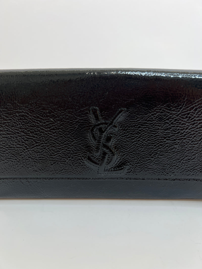 Saint Laurent Belle De Jour Clutch In Black Leather