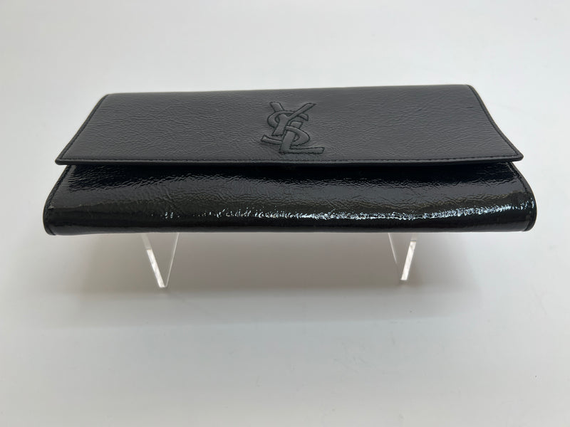 Saint Laurent Belle De Jour Clutch In Black Leather