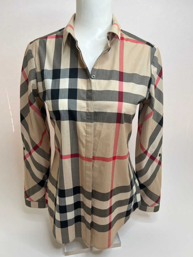 Burberry House Checked Shirt  (Size  S / UK 8)