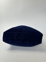 Chanel Navy Cotton Plaque  Beach Bag