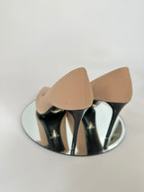 Prada Nude Nylon Heels (Size 39/ UK 6)