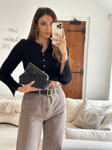Fendi First Small In Black Lambskin