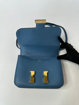 Hermès Constance 24 In Blue Epsom Leather