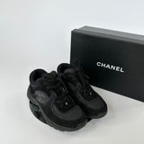 Chanel Black CC Logo Nylon Sneakers (Size 36.5/UK 3.5 )