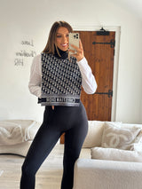 Christian Dior D -Oblique Reversible Jumper Snood