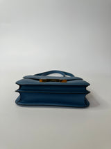 Hermès Constance 24 In Blue Epsom Leather