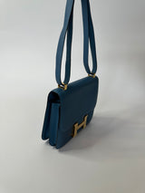 Hermès Constance 24 In Blue Epsom Leather