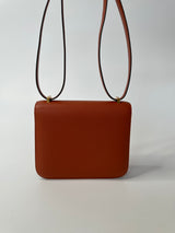 Hermès Constance 18 In Cuivre Chevre Leather