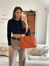 Prada Saffiano Lux Parabole Tote Leather