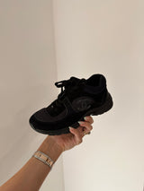 Chanel Black CC Logo Nylon Sneakers (Size 36.5/UK 3.5 )