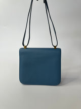 Hermès Constance 24 In Blue Epsom Leather