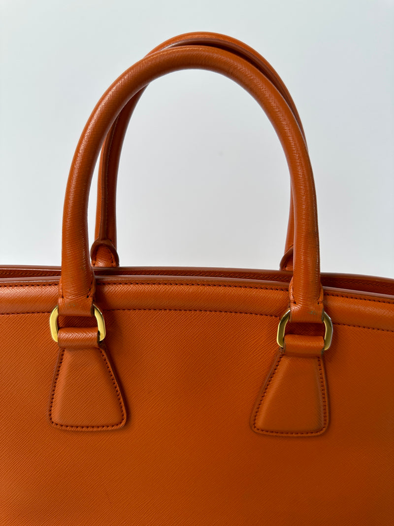 Prada Saffiano Lux Parabole Tote Leather