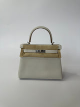 Hermès Kelly 28 II Retourne In Gris Pale With Palladium Hardware