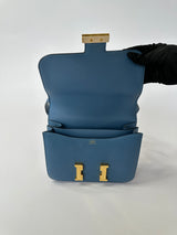 Hermès Constance 24 In Blue Epsom Leather