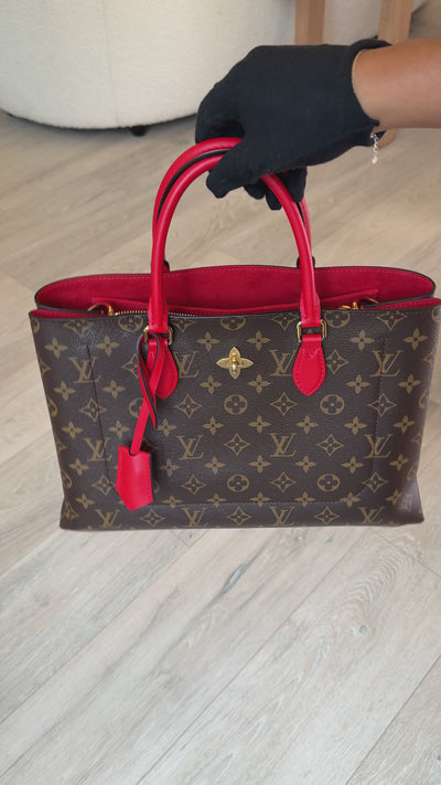 Louis Vuitton Flower Tote In Monogram Canvas With Gold Hardware 100% authentic and preloved in excellent condition