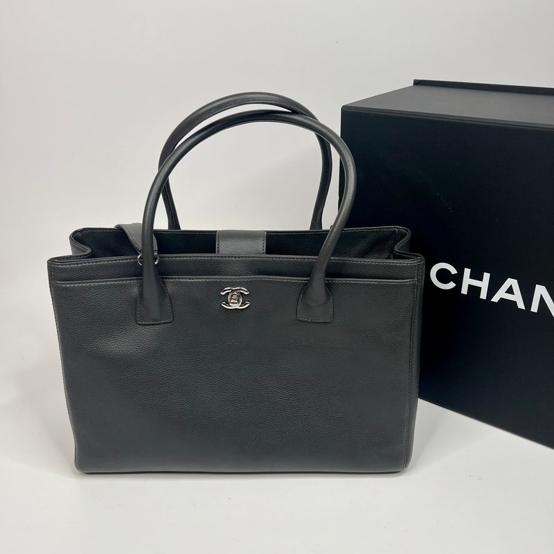 Chanel Large Grey Leather Tote Bag