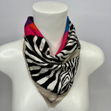 Hermes Silk Twilly With Zebra Design (90cm x 90cm)