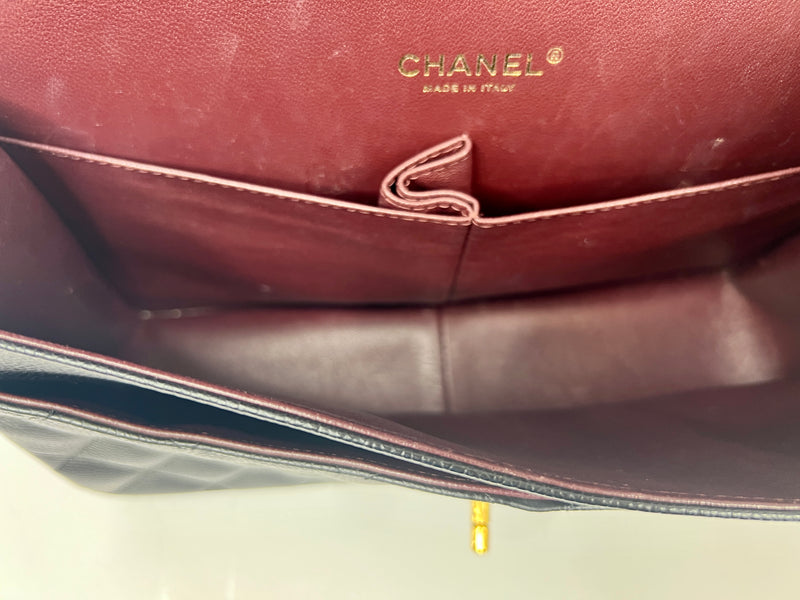 Chanel Black Caviar Leather Jumbo Classic Double Flap