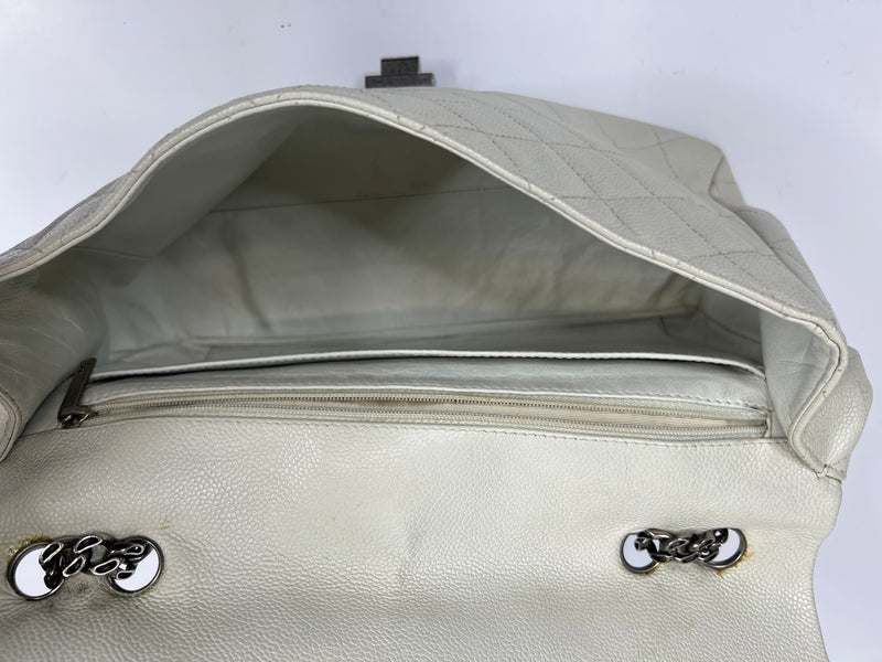Chanel Reissue Single Flap In Ecru Caviar Leather WSH