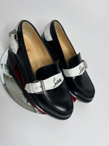 Christian Louboutin Black Monmoc Loafers (Size 38/UK 5 )