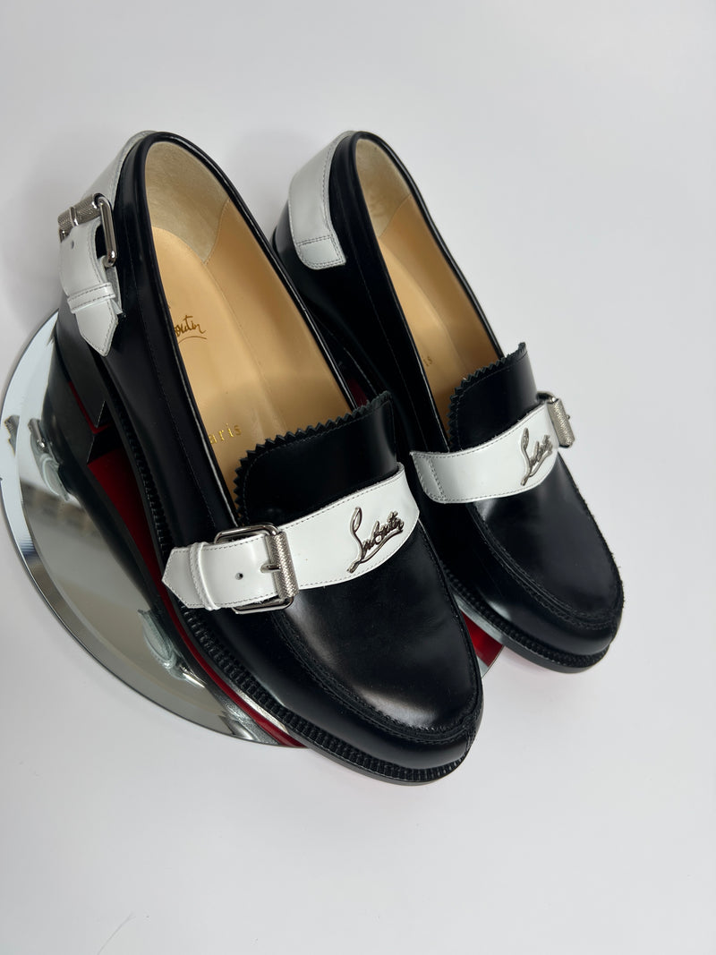 Christian Louboutin Black Monmoc Loafers (Size 38/UK 5 )